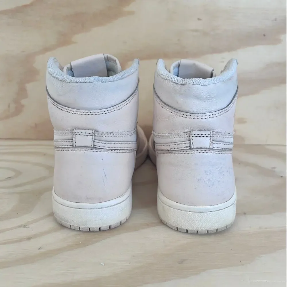 Nike - Air Jordan 1 Retro Hi OG - Sneakers - White/Pink - Men's - 8 - 555088-801